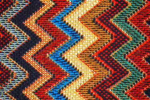 Bild på Texture of Fabric with Traditional Mexican Pattern