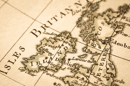 Picture of Antique map of England