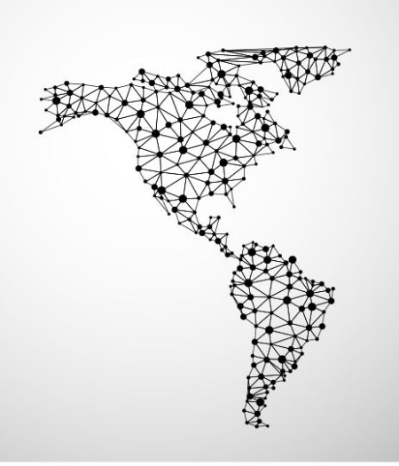 Picture of Abstract American Network Map