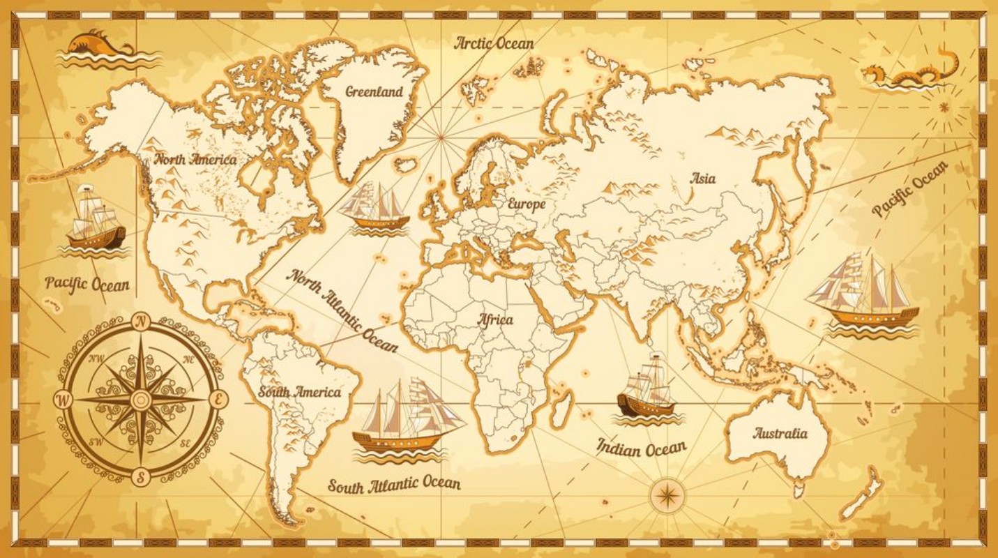 Picture of Ancient Marine Map