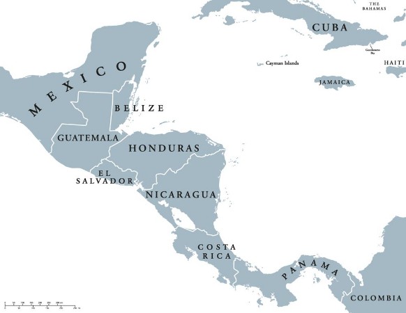 Picture of Central America Map