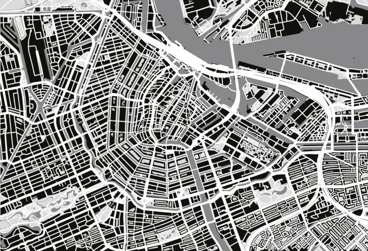 Bild på City map of Amsterdam
