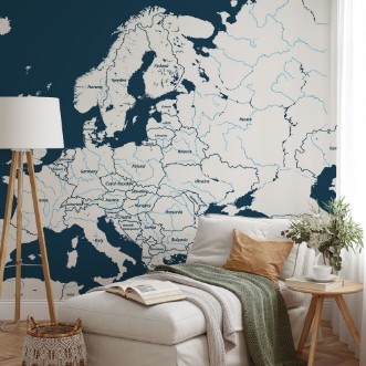 Afbeeldingen van Europe River Map