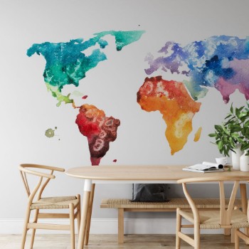 Bild på Watercolor World Map