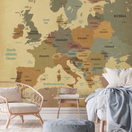 Picture of Map of Europe with Capitals