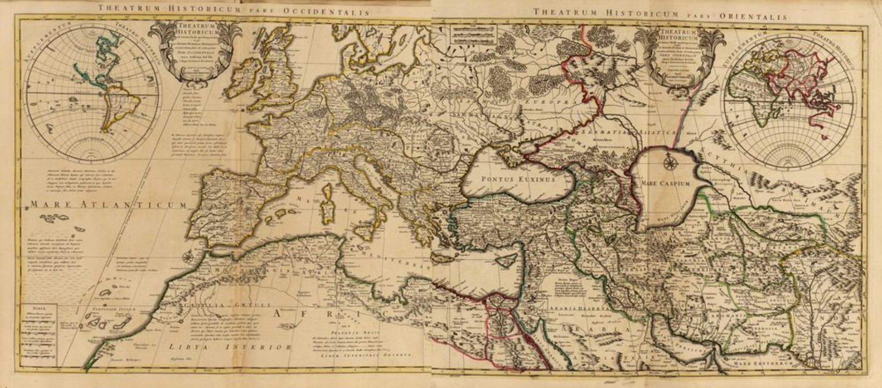 Image de Old Map of Europe and The Middle East