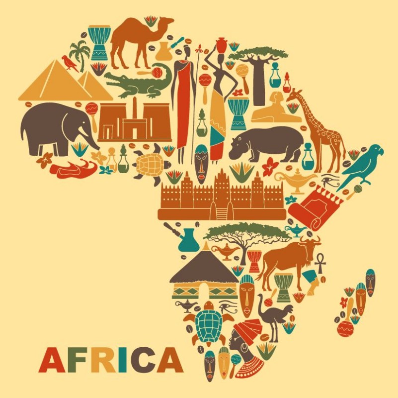 Afbeeldingen van Traditional Symbols of Africa
