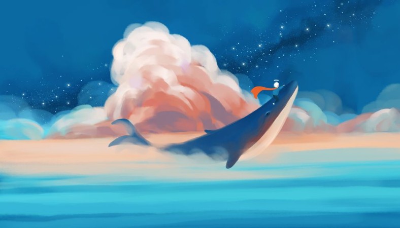 A Whale Dream photowallpaper Scandiwall