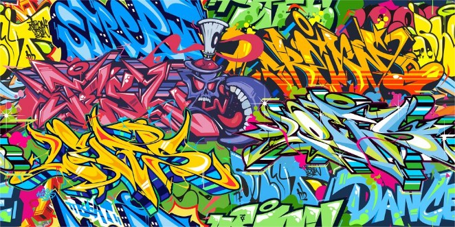 Street Graffiti photowallpaper Scandiwall