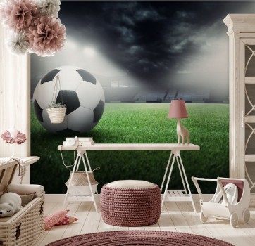Picture of Ball in Football stadium