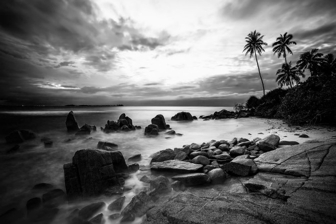 Picture of Black and white Photos at Batam Bintan Islands