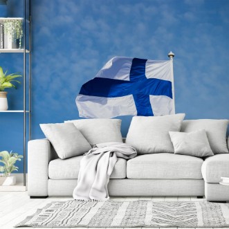 Afbeeldingen van Finnish Flag in the wind