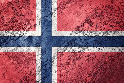 Bild på Grunge Norway Flag
