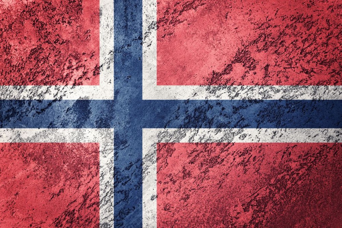 Afbeeldingen van Grunge Norway Flag