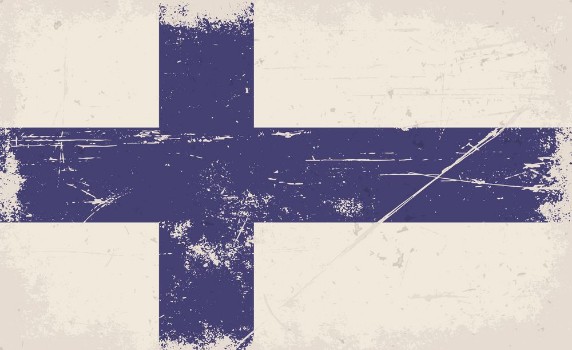 Bild på Grunge Finnish Flag