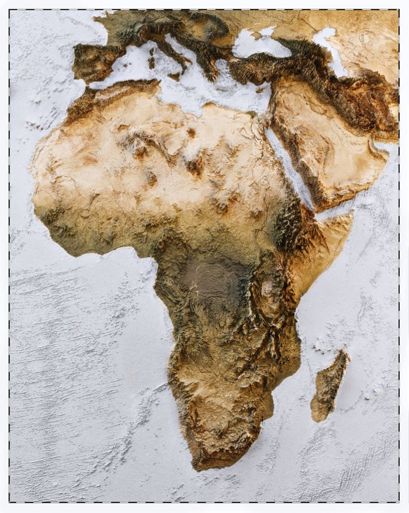 Bild von 3D World map of the Africa