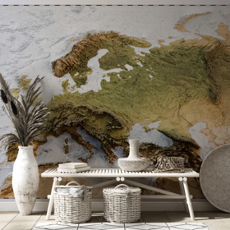 Image de 3D World map of the Europe