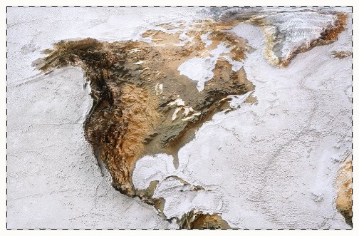 Afbeeldingen van 3D World map of the North America