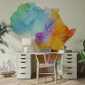 Afbeeldingen van Multicolor Africa Map