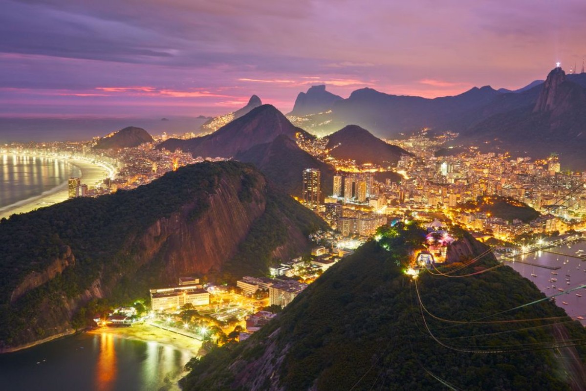 Bild på Nattvy över Rio de Janeiro