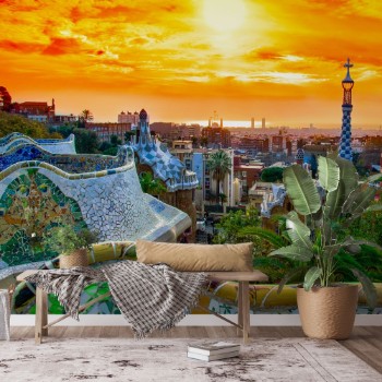 Picture of Park Guell in Barcelona,