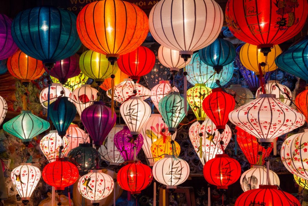 Afbeeldingen van Chinese papieren lantaarns