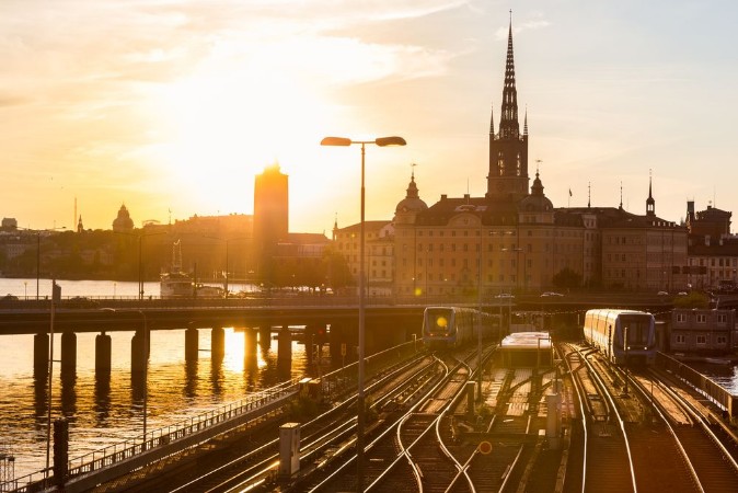 Picture of Railway Tracks Stockholm