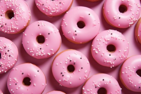 Afbeeldingen van Pink donuts