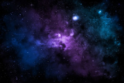 Bild på Colorful Nebula in Starry Sky