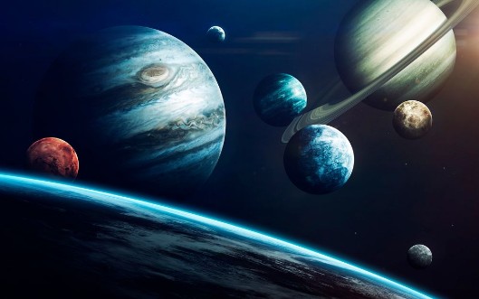Planets of the Solar system photowallpaper Scandiwall