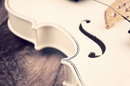 Picture of Beautiful White Violin