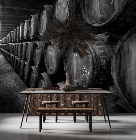 Afbeeldingen van Barrels of Port In Winery