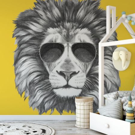 Afbeeldingen van Lion with Sunglasses