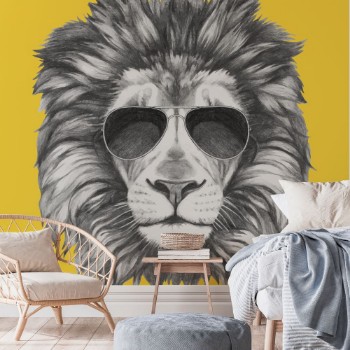 Picture of Lion with Sunglasses