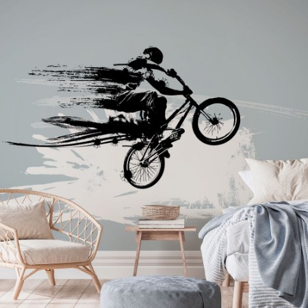 Picture of Trail Biker Getting Air
