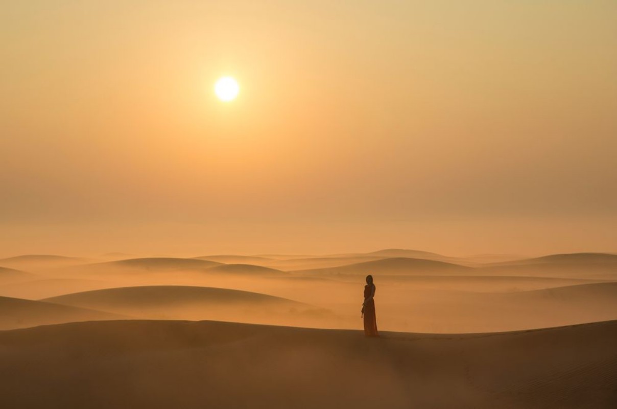 Afbeeldingen van Desert at Sunrise near Dubai