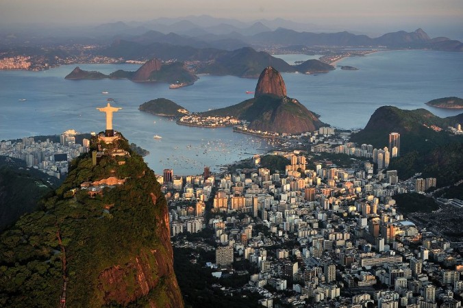 Bild på Aerial view of Christ Rio de Janeiro