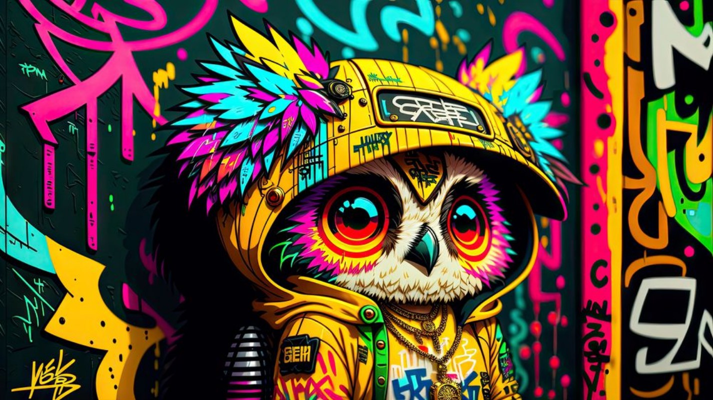 Bild på Graffiti Owl