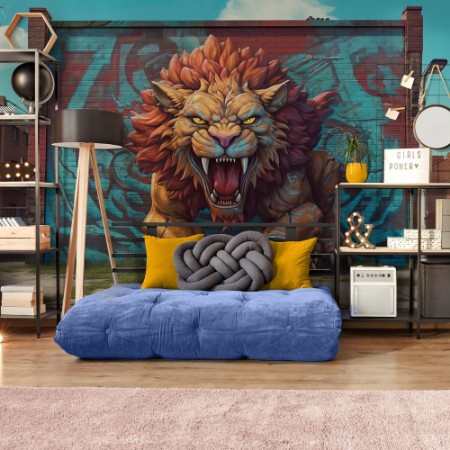 Image de Graffiti Lion