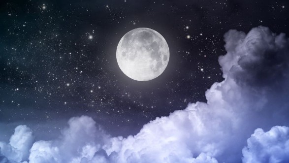 Afbeeldingen van Moon and Clouds