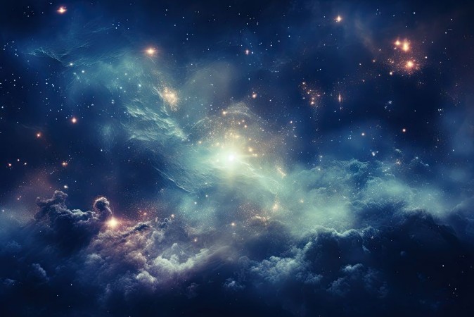 Afbeeldingen van Blue Space Stars