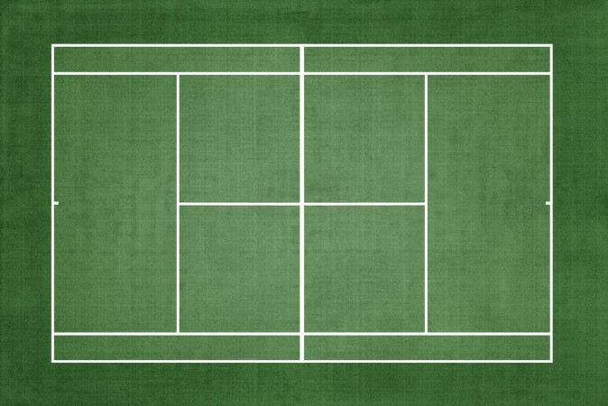 Picture of Top View Tennis Court