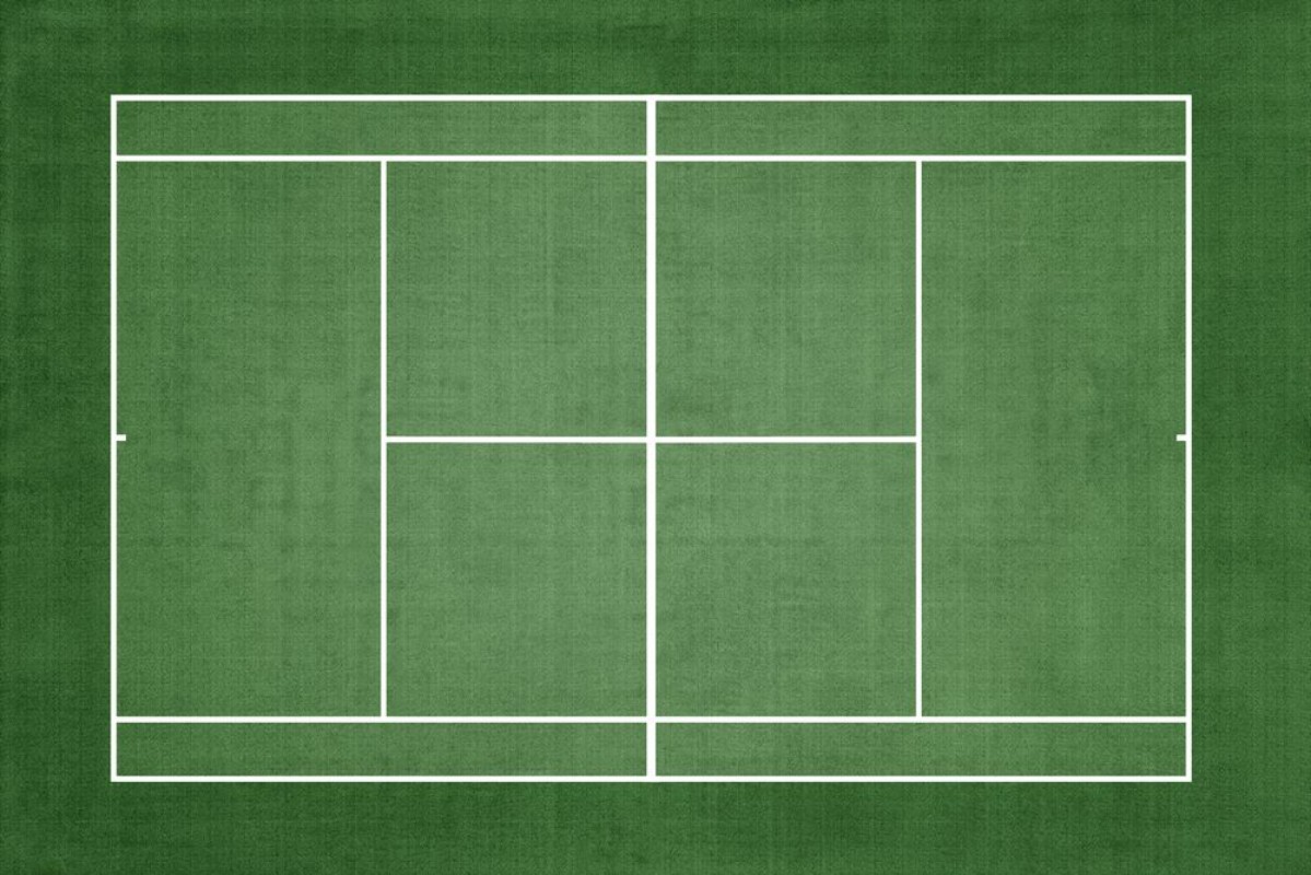Picture of Top View Tennis Court