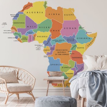Picture of Africa Single States Political Map