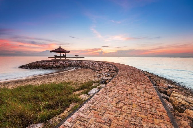 Picture of Karang beach Sanur Bali Indonesia in the morning