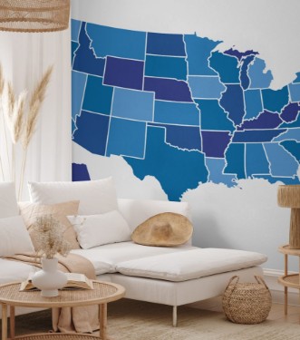Image de USA map vector illustration art on white background