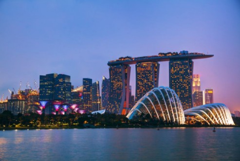 Afbeeldingen van Singapore financial district