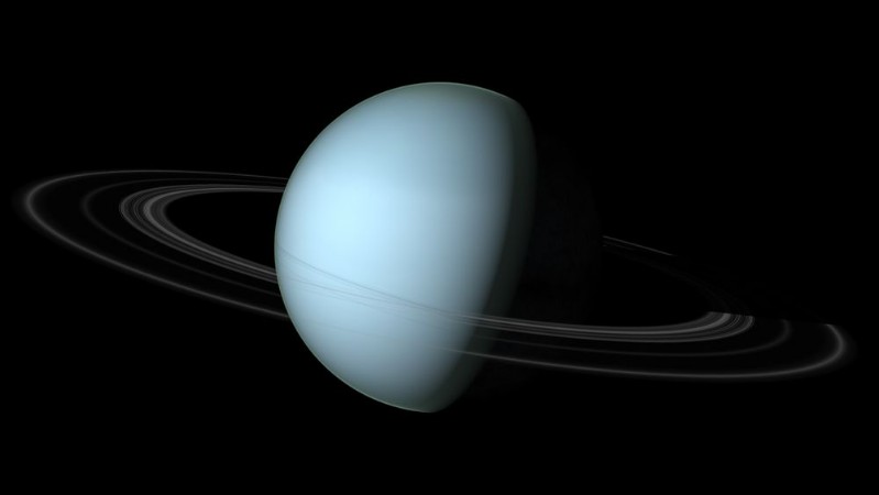 Bild på Uranus isolerad