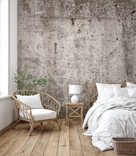 Picture of Eine graue Mauer aus Beton fr Hintergrund