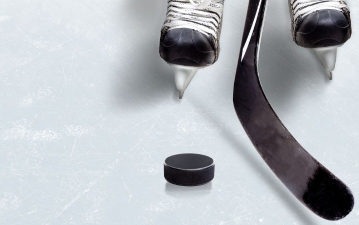 Bild på Ice Hockey Game With Copy Space